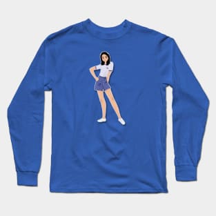 Beautiful woman design character Long Sleeve T-Shirt